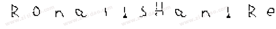 RonaldsHand Regular字体转换